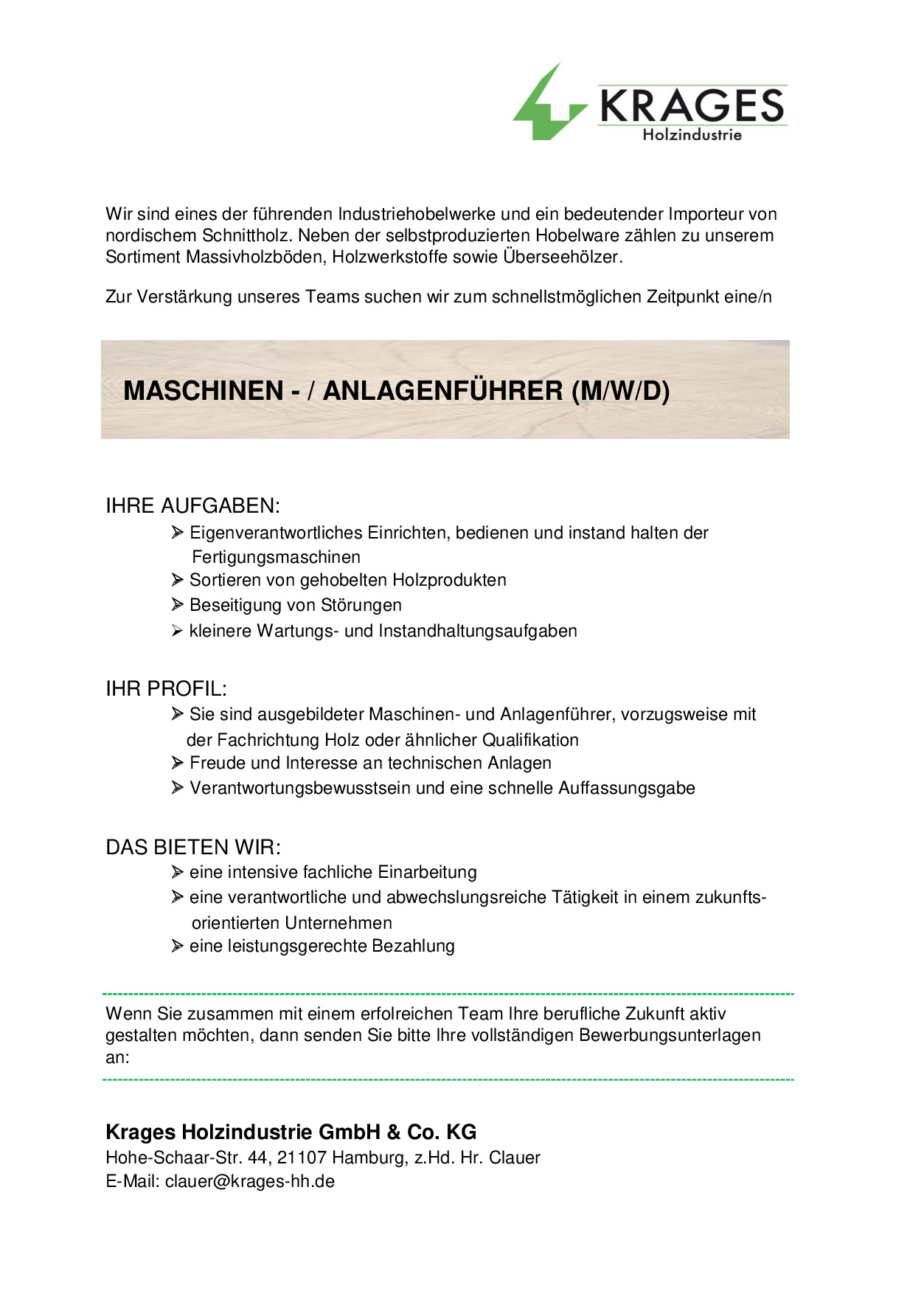 Maschinen-und Anlagenführer (m/w/d)