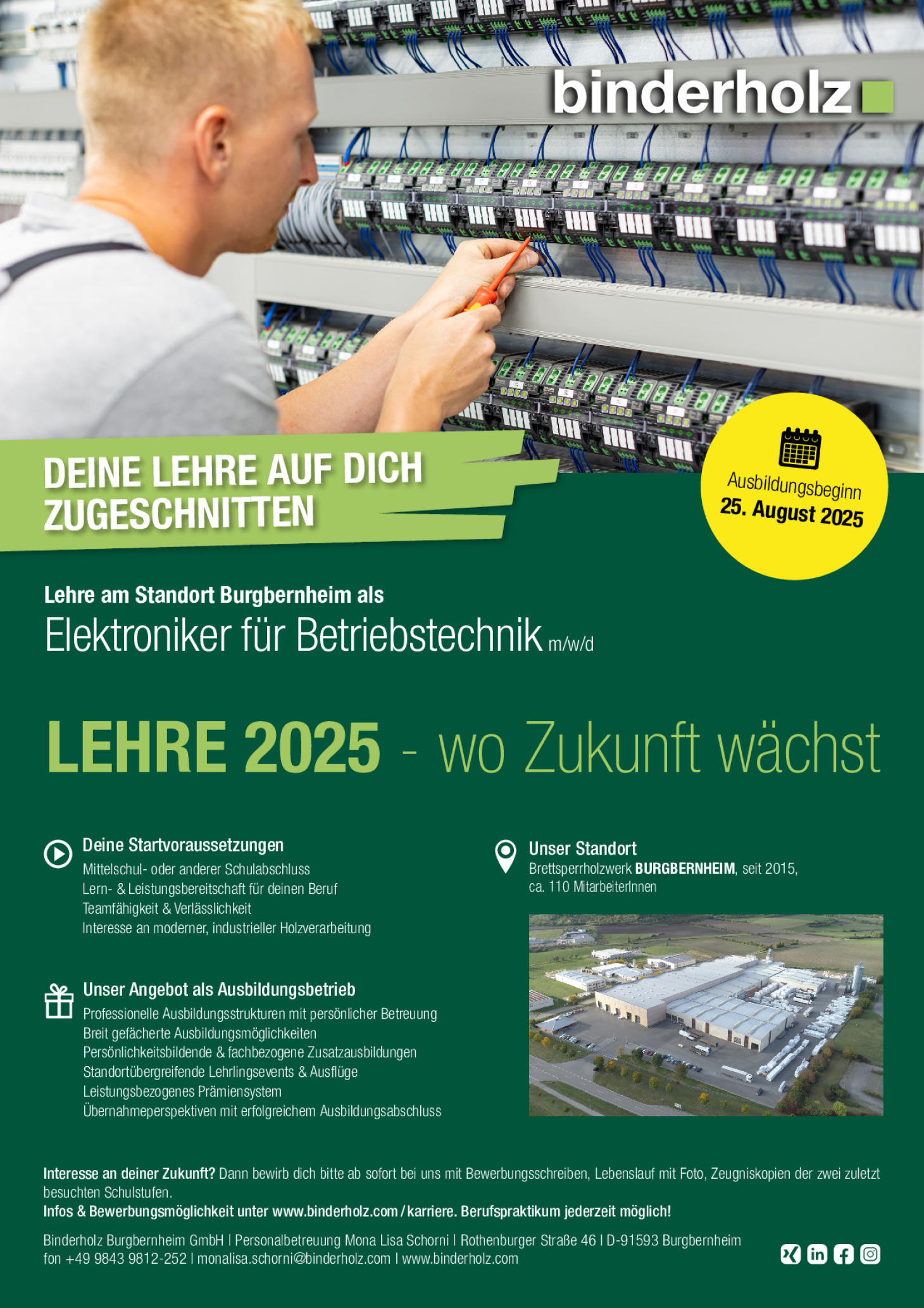 Elektroniker für Betriebstechnik m/w/d (Burgbernheim)