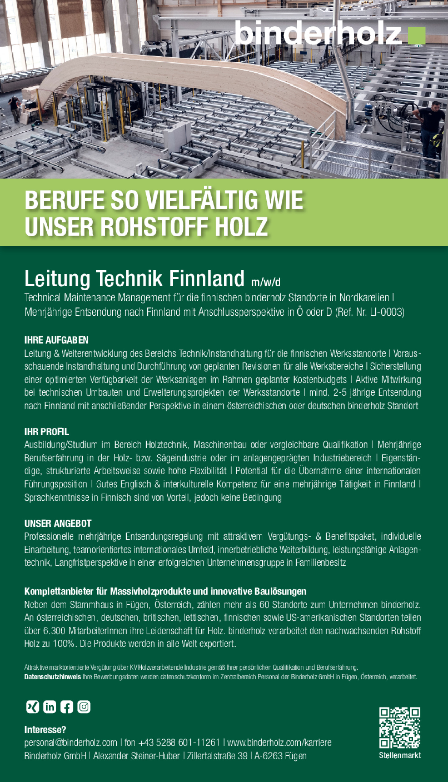 Leitung Technik Finnland m/w/d