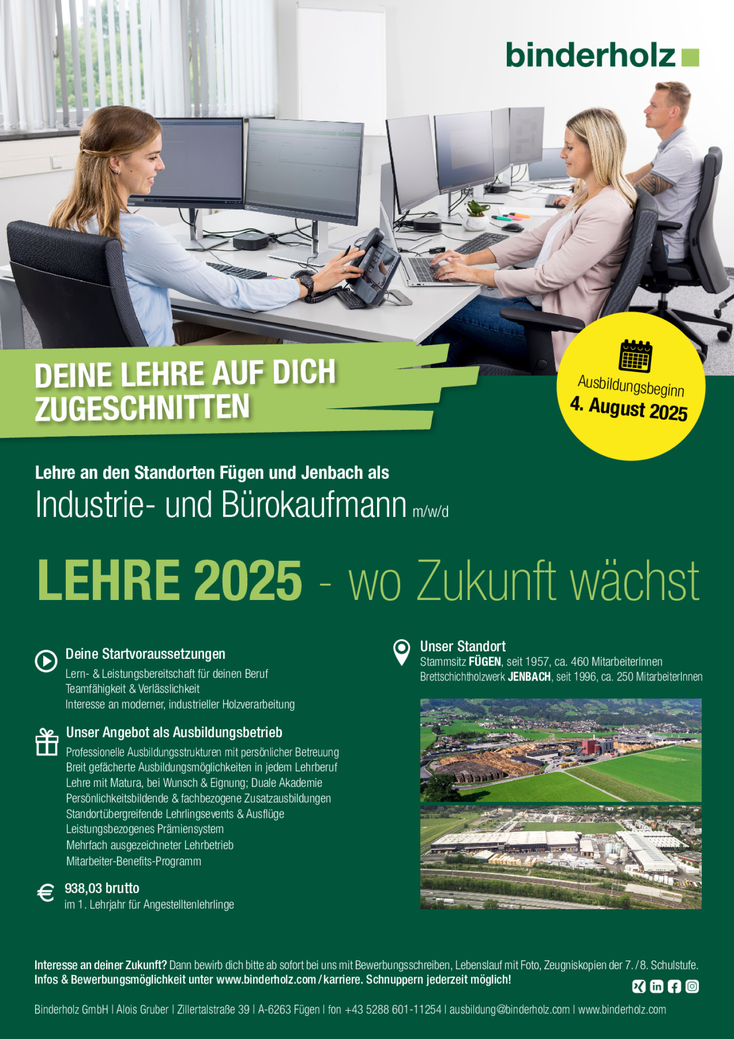 Industrie- /Bürokaufleute m/w/d (Tirol)