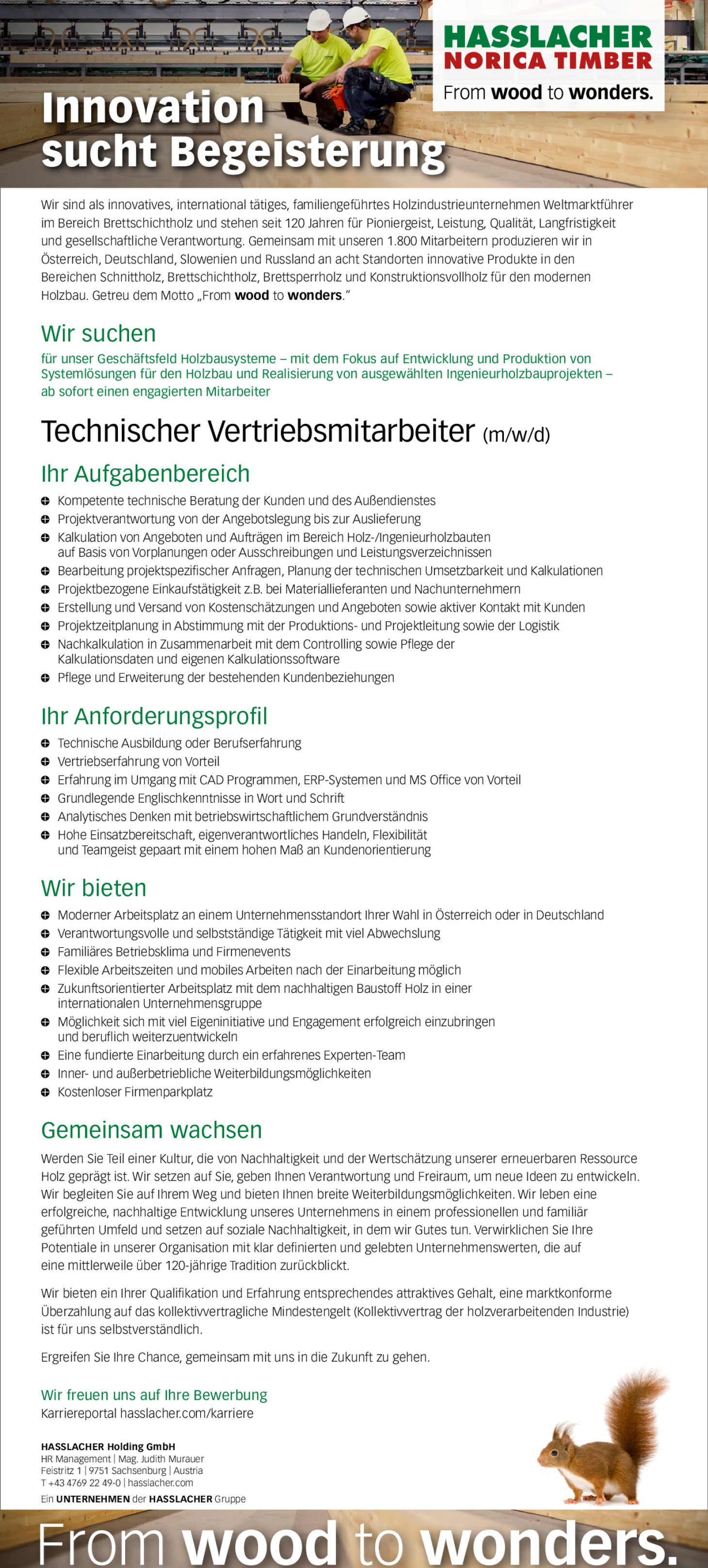 Technischer Vertriebsmitarbeiter (m/w/d)