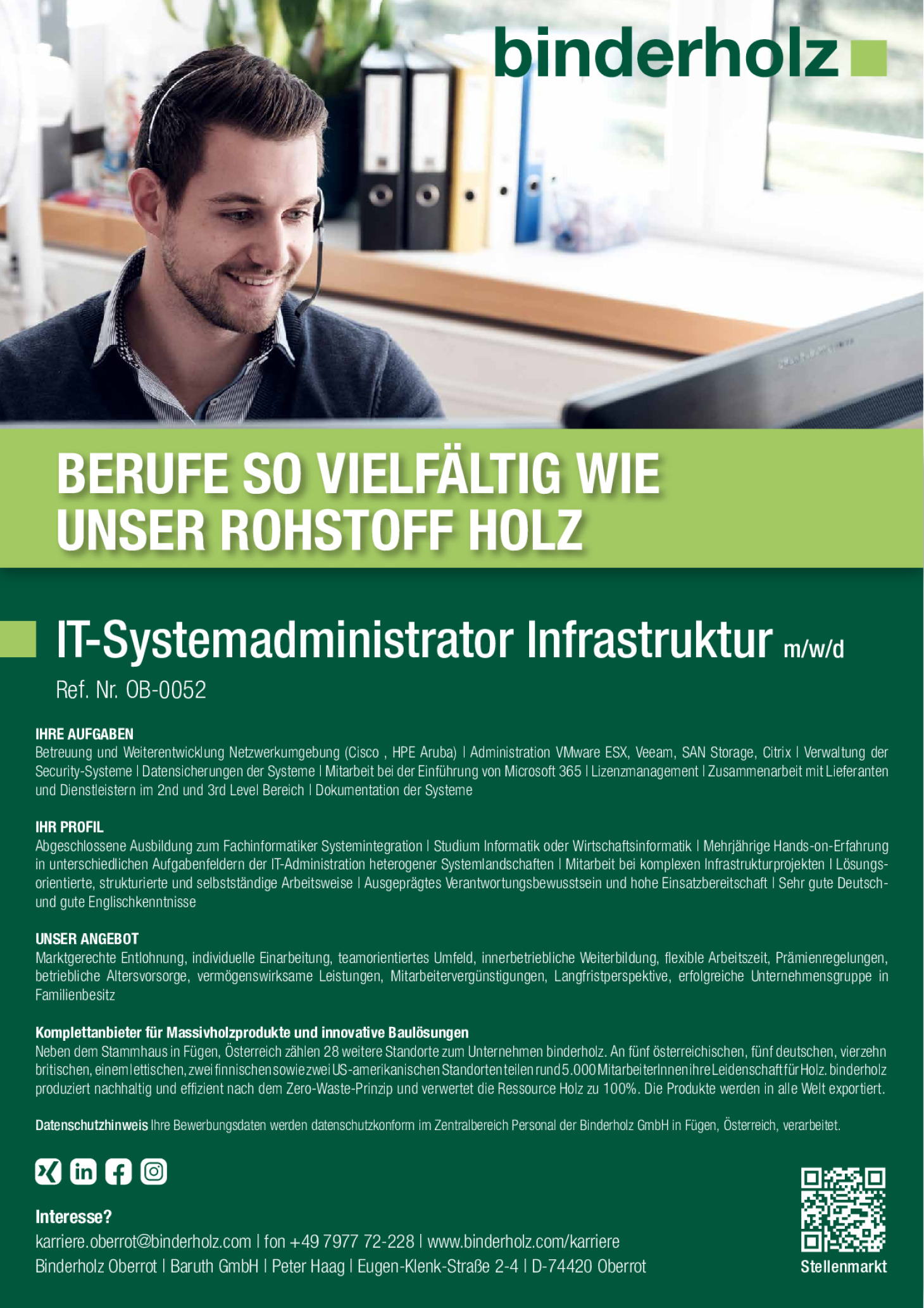 IT-Systemadministrator Infrastruktur (m/w/d)