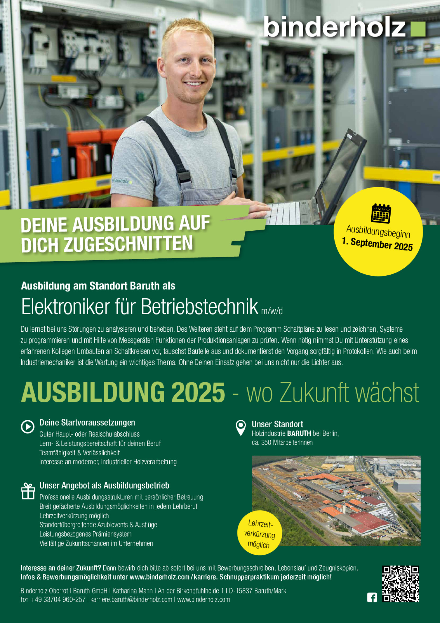 Elektroniker für Betriebstechnik (m/w/d)