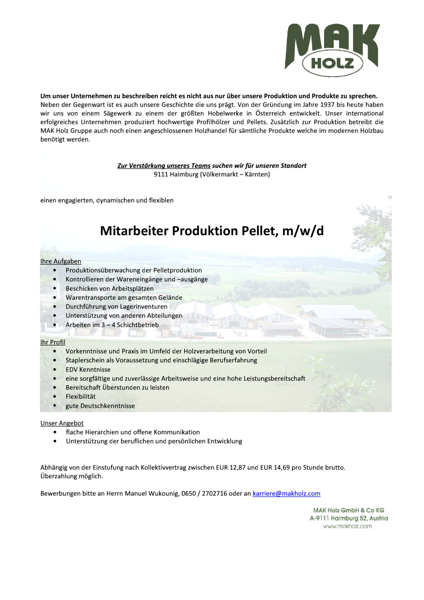 Mitarbeiter - Produktion Pellet (m/w/d) - Holzjob.eu - Jobs Für ...