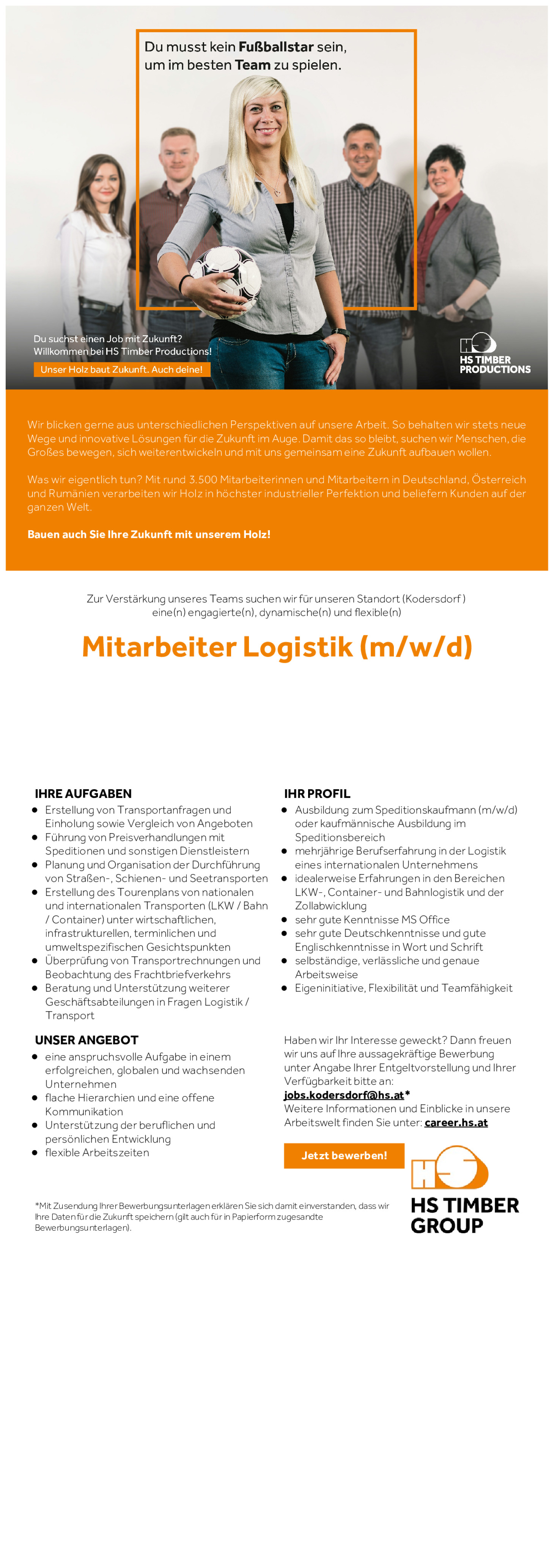 Mitarbeiter Logistik (m/w/d)