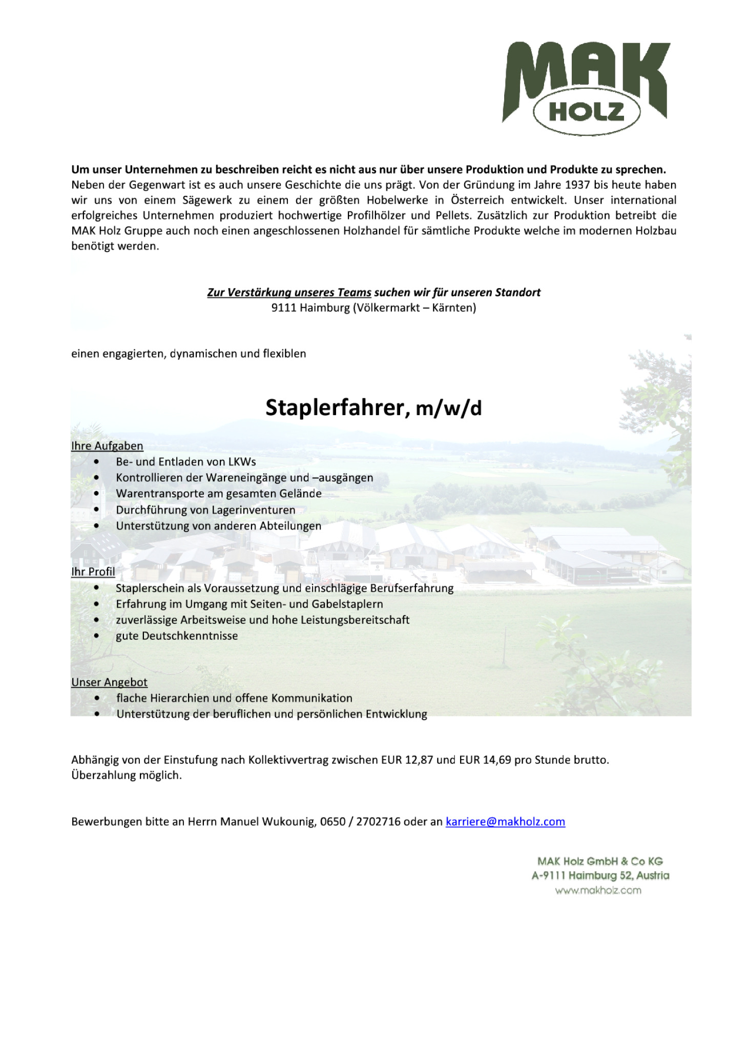 Staplerfahrer (m/w/d)