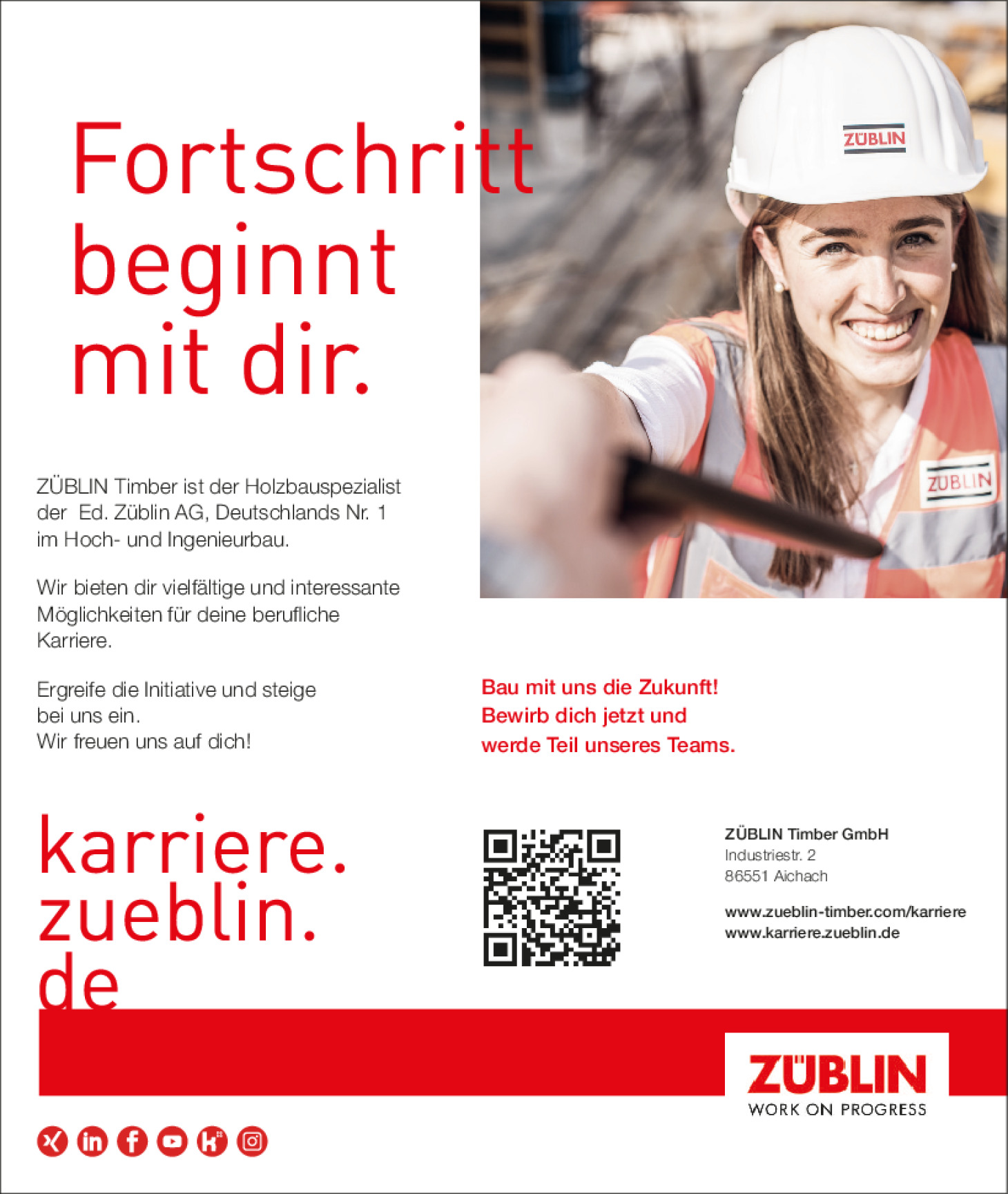 Deine Holzbau Karriere - Fortschritt beginnt mit dir!