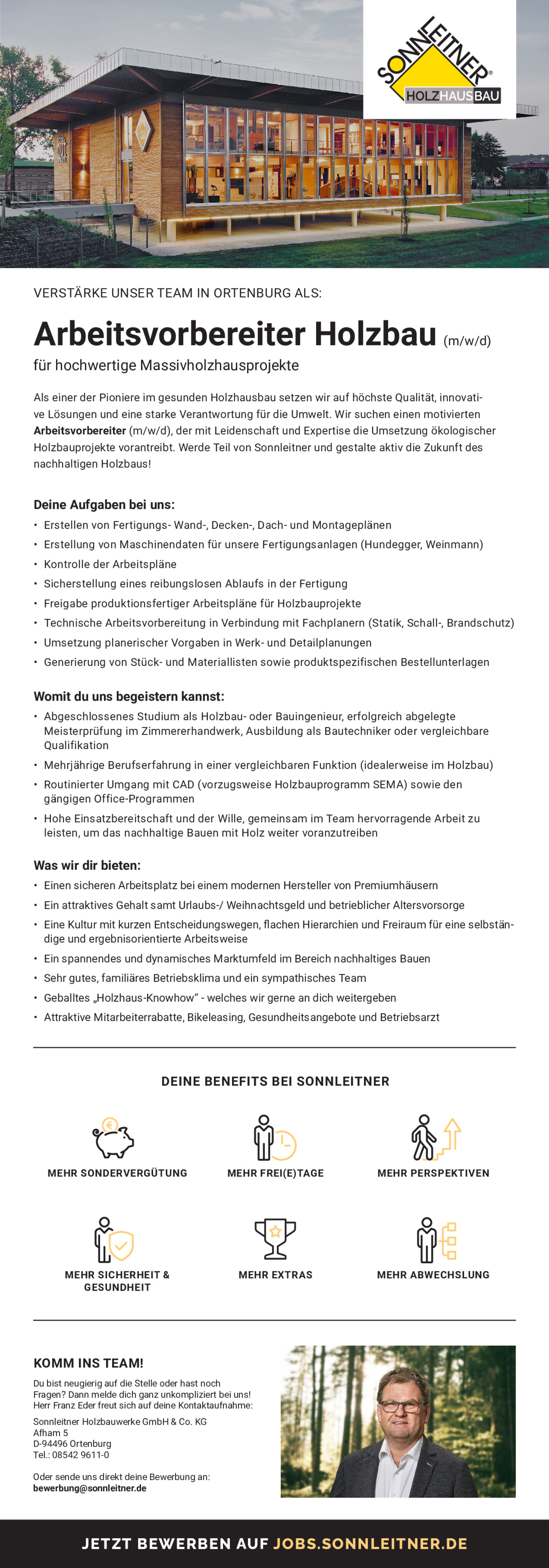 Arbeitsvorbereiter Holzbau (m/w/d)