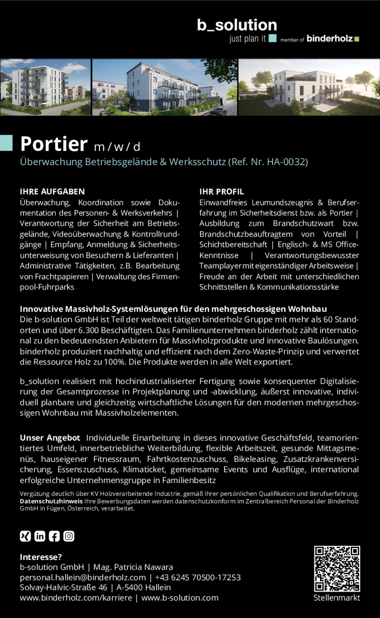 Portier m/w/d - Überwachung Betriebsgelände & Werksschutz