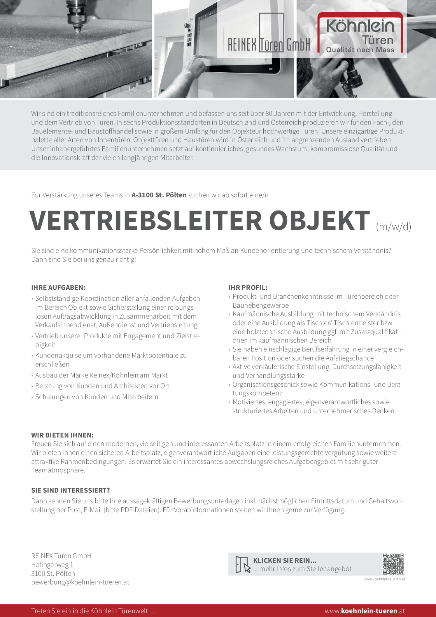 Vertriebsleiter Objekt (m/w/d)