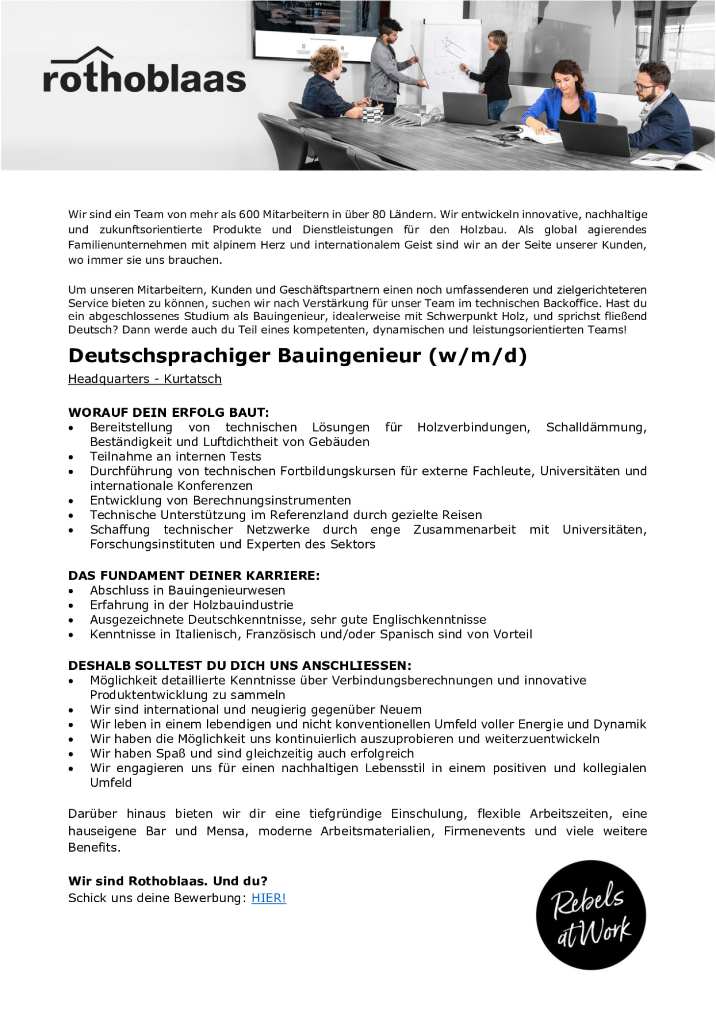 Deutschsprachiger Bauingenieur (w/m/d)