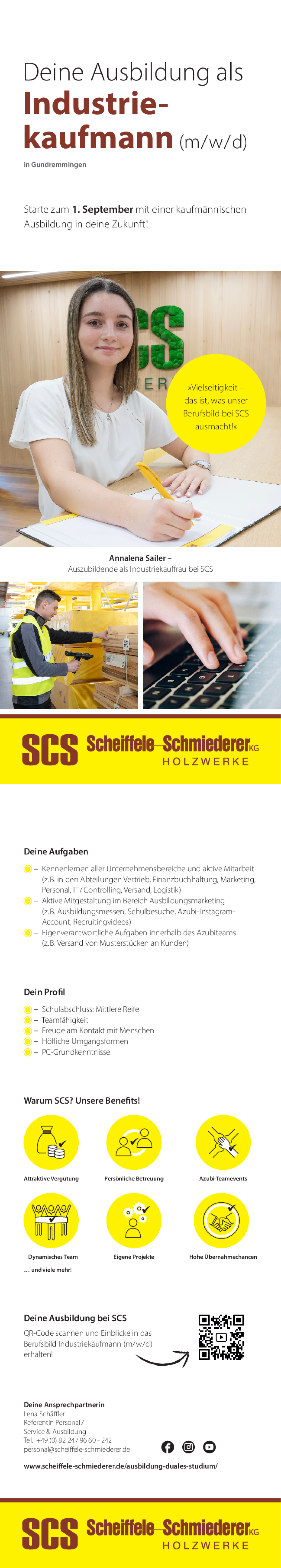 Ausbildung zum Industriekaufmann (m/w/d) / Start 01.09.2025