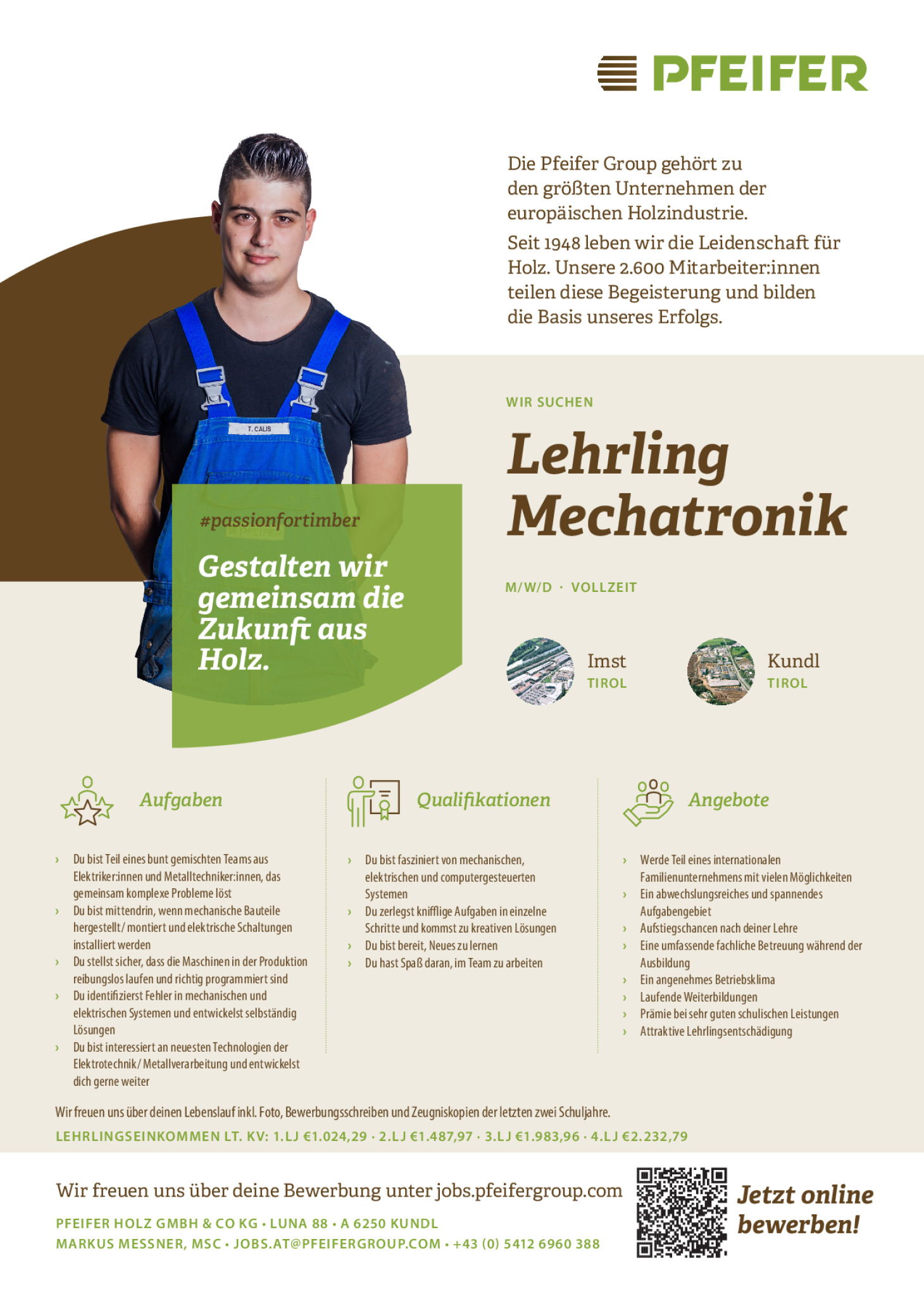 Lehrling für Mechatronik (m/w/d)