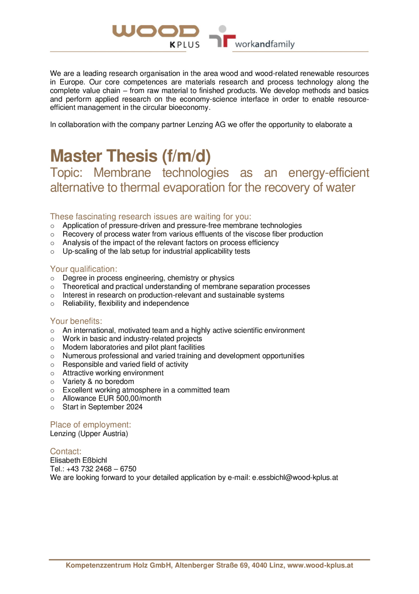 Master Thesis (f/m/d)