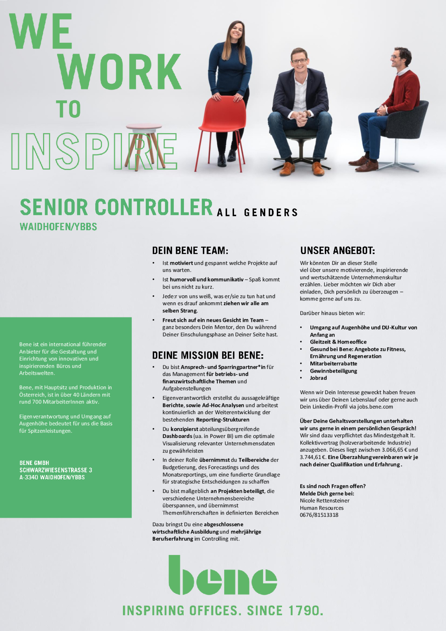 SENIOR CONTROLLER (ALL GENDERS)