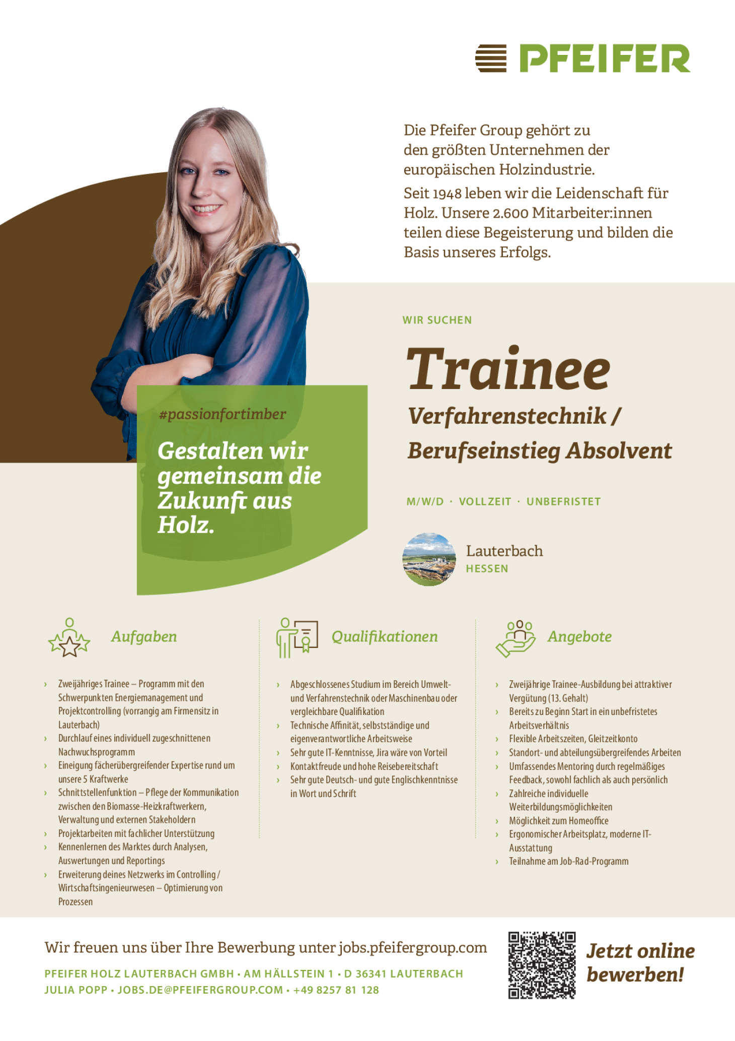 Trainee Verfahrenstechnik (m/w/d) Berufseinstieg Absolvent