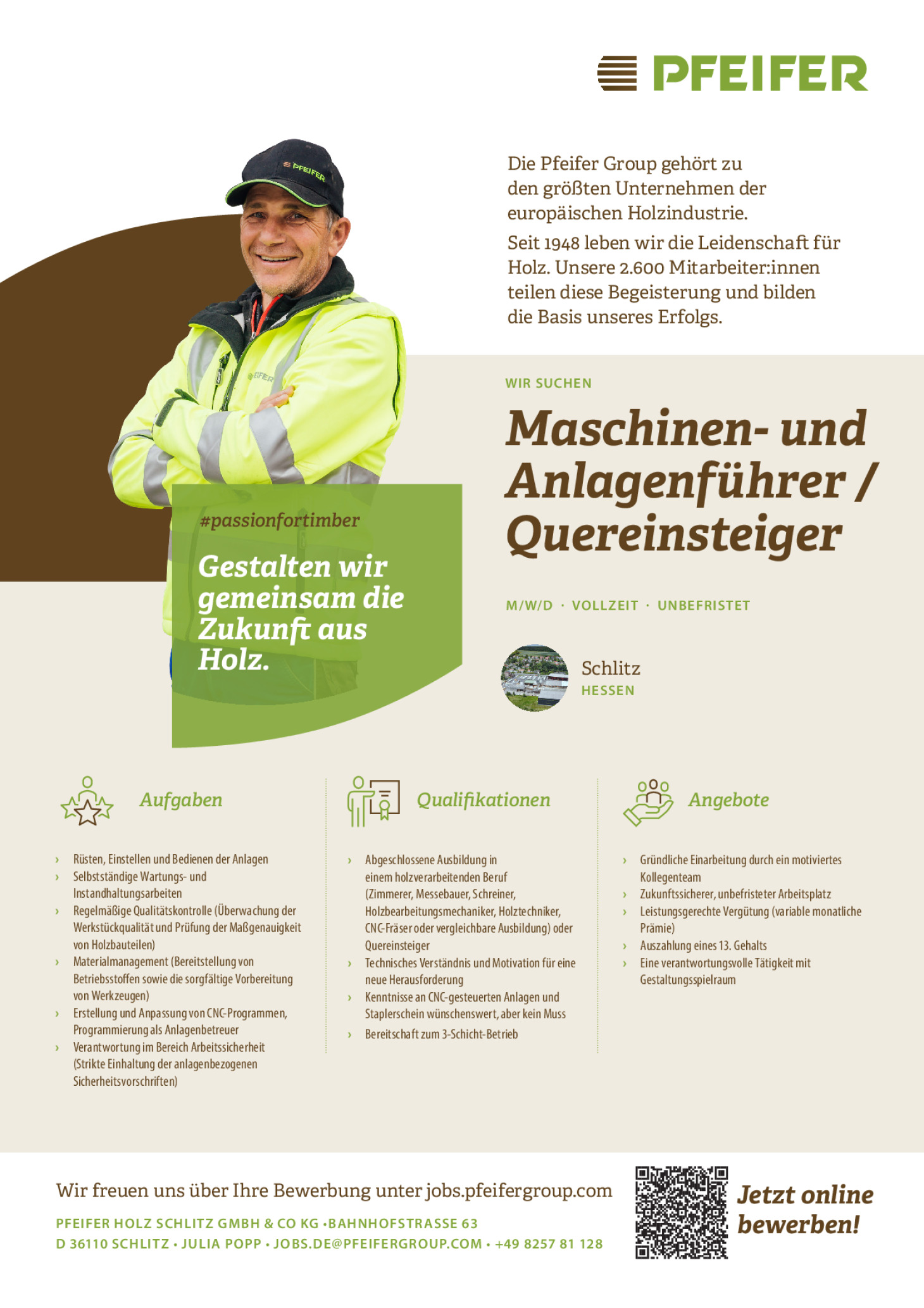 Maschinen- und Anlagenführer / Quereinsteiger (m/w/d) unbefristet