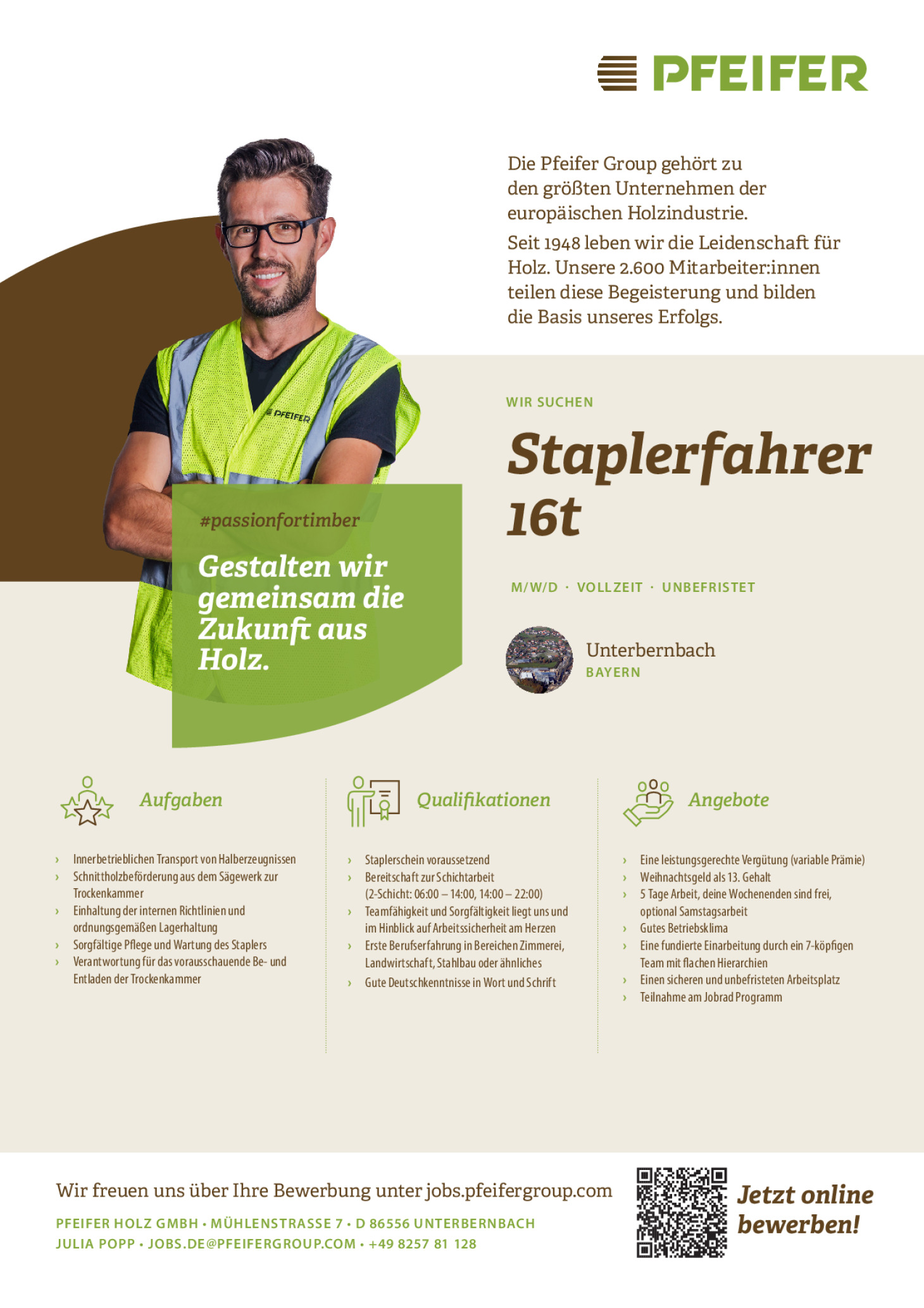 Staplerfahrer (m/w/d) unbefristet