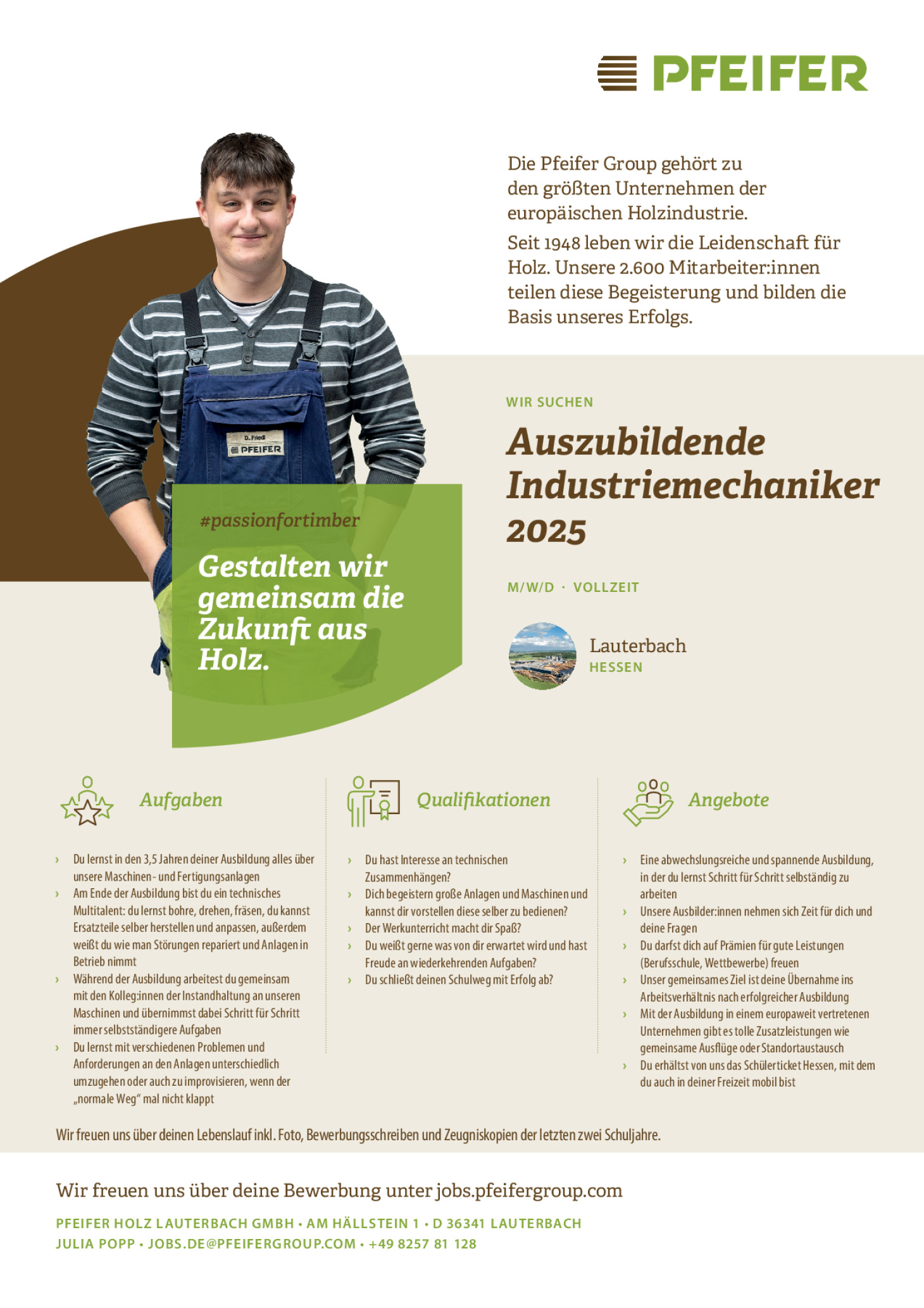 Ausbildung Industriemechaniker / Schlosser 2025 (m/w/d)