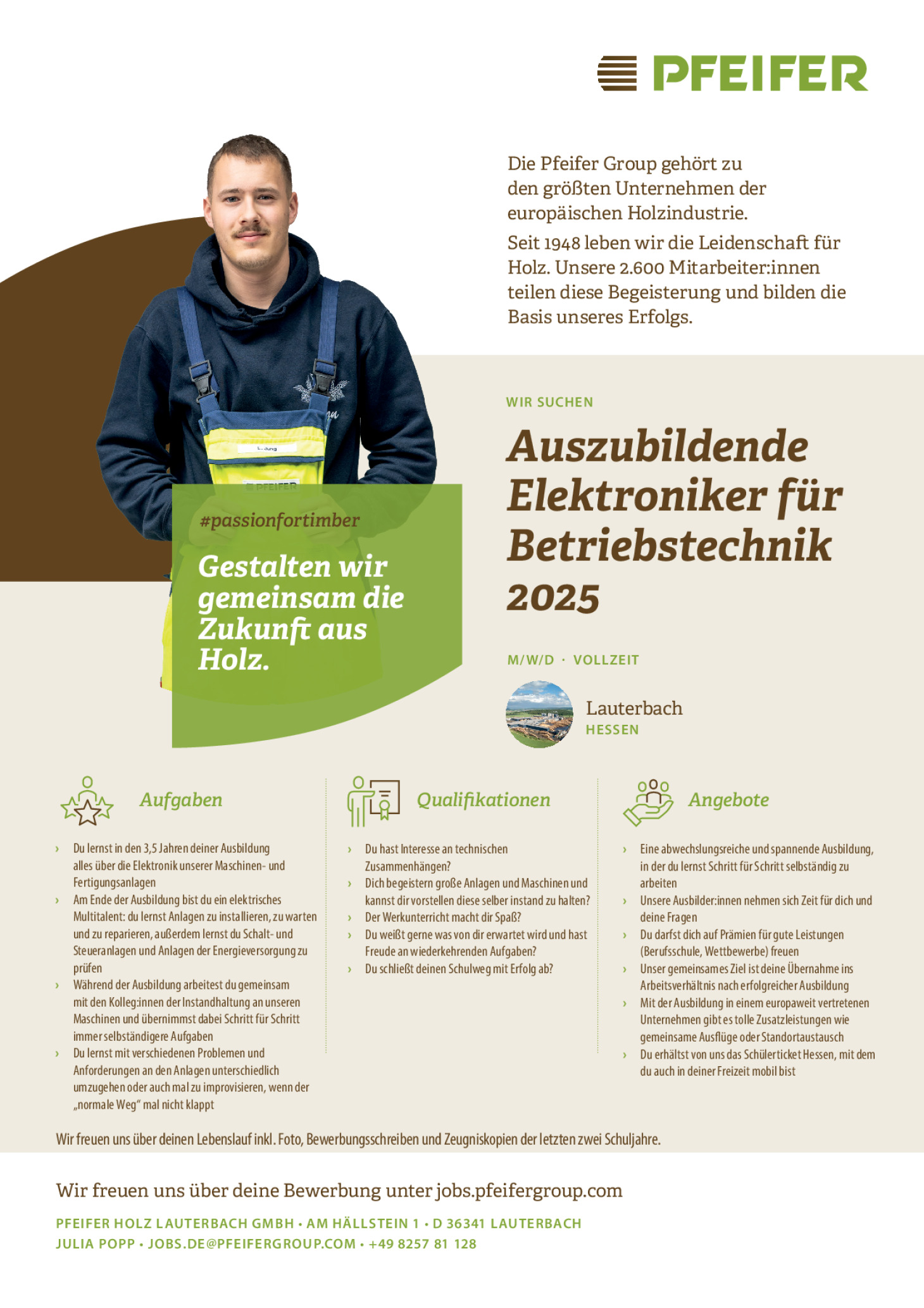 Ausbildung Elektroniker für Betriebstechnik 2025 (m/w/d)