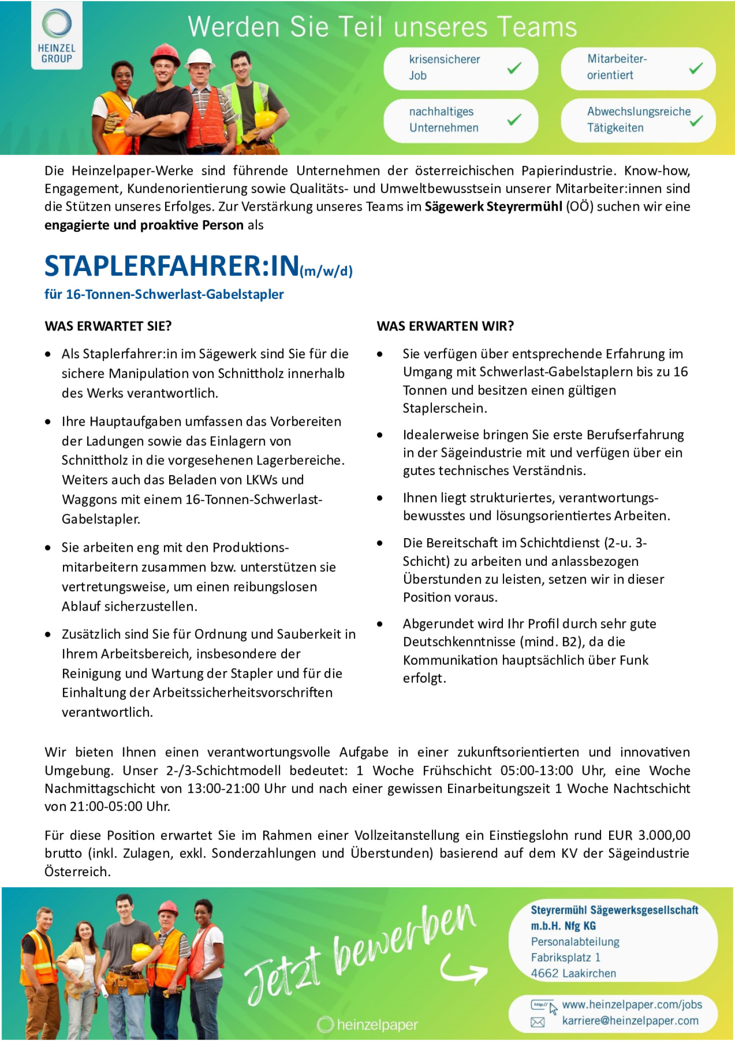 Staplerfahrer:in (m/w/d)