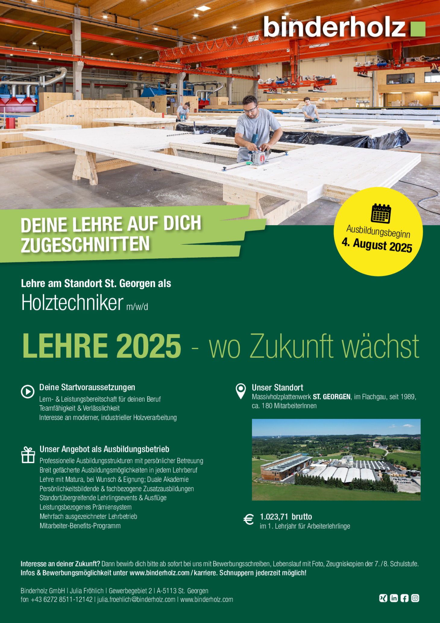 Holztechniker m/w/d (St. Georgen)