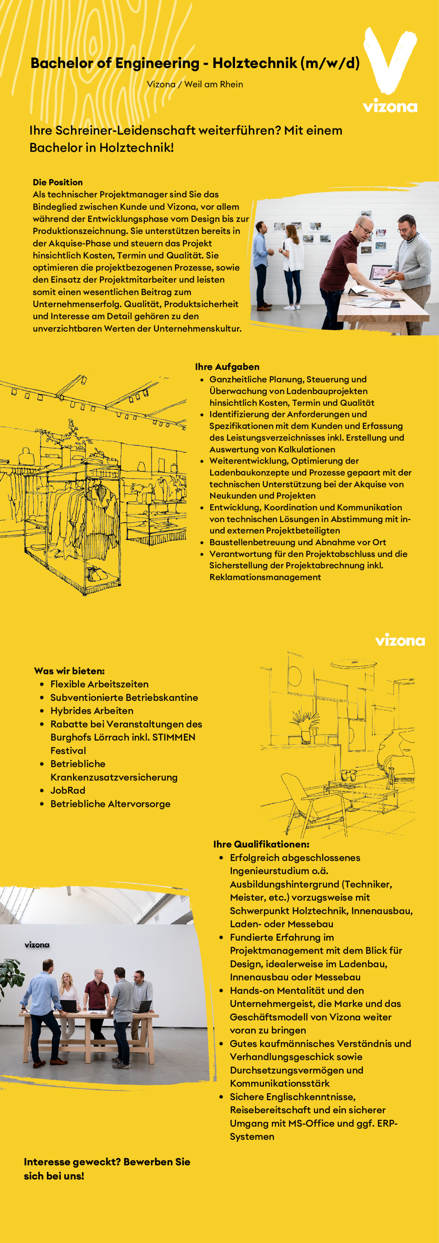 Bachelor of Engineering Holztechnik (m/w/d) im internationalen Ladenbau