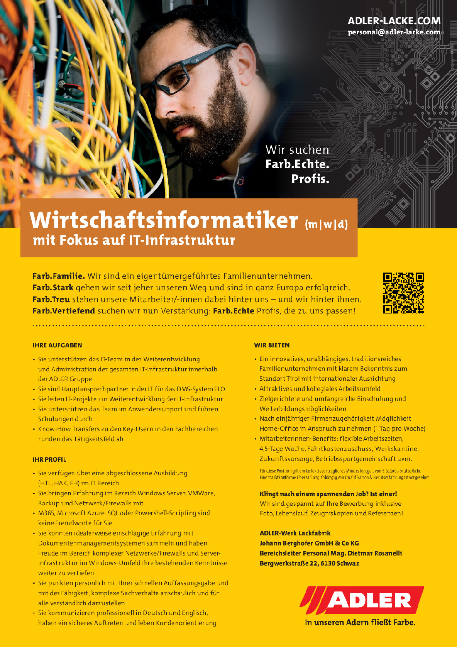 Wirtschaftsinformatiker (m/w/d) mit Fokus auf IT-Infrastruktur