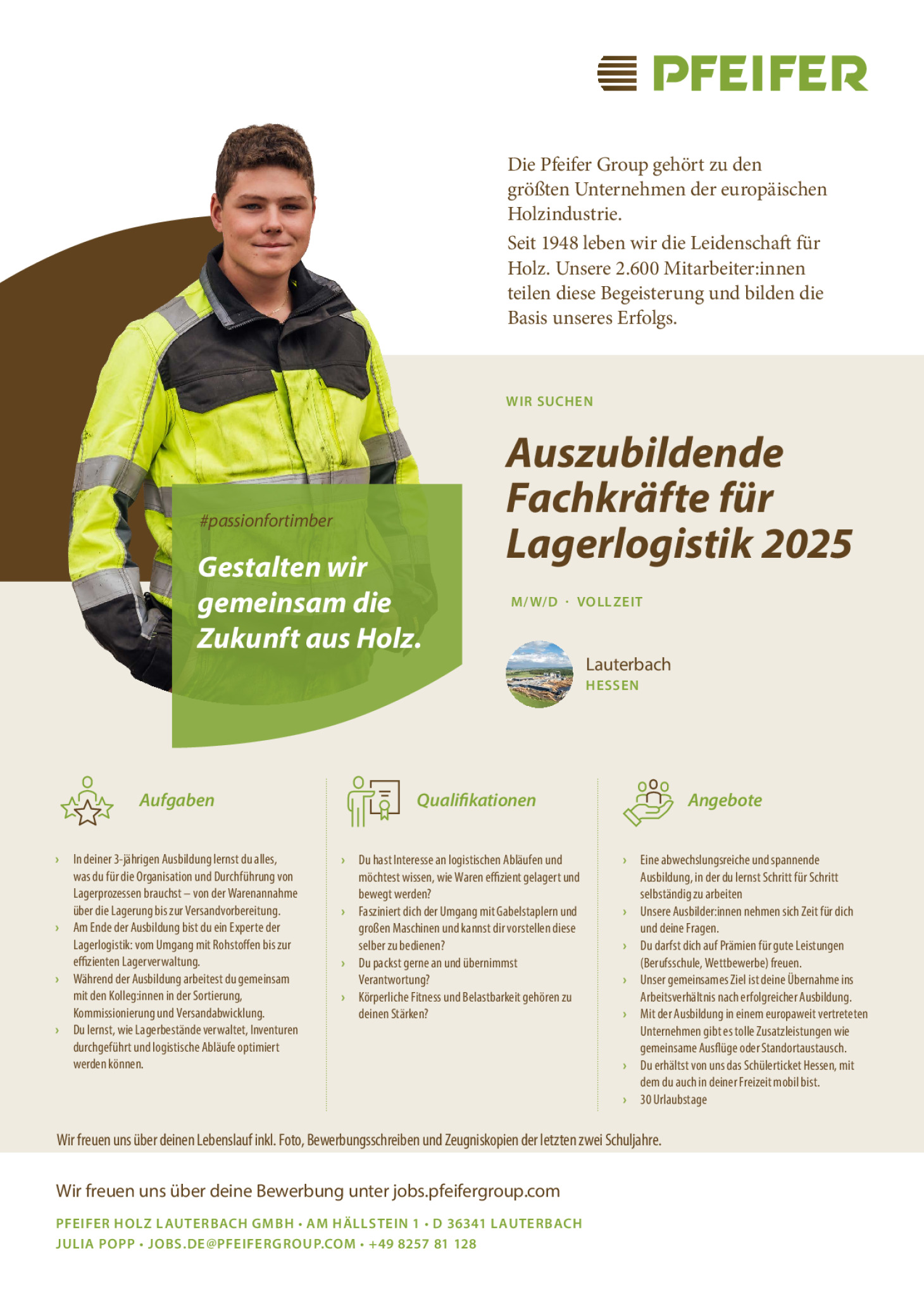 Ausbildung Fachkraft für Lagerlogistik 2025 (m/w/d)