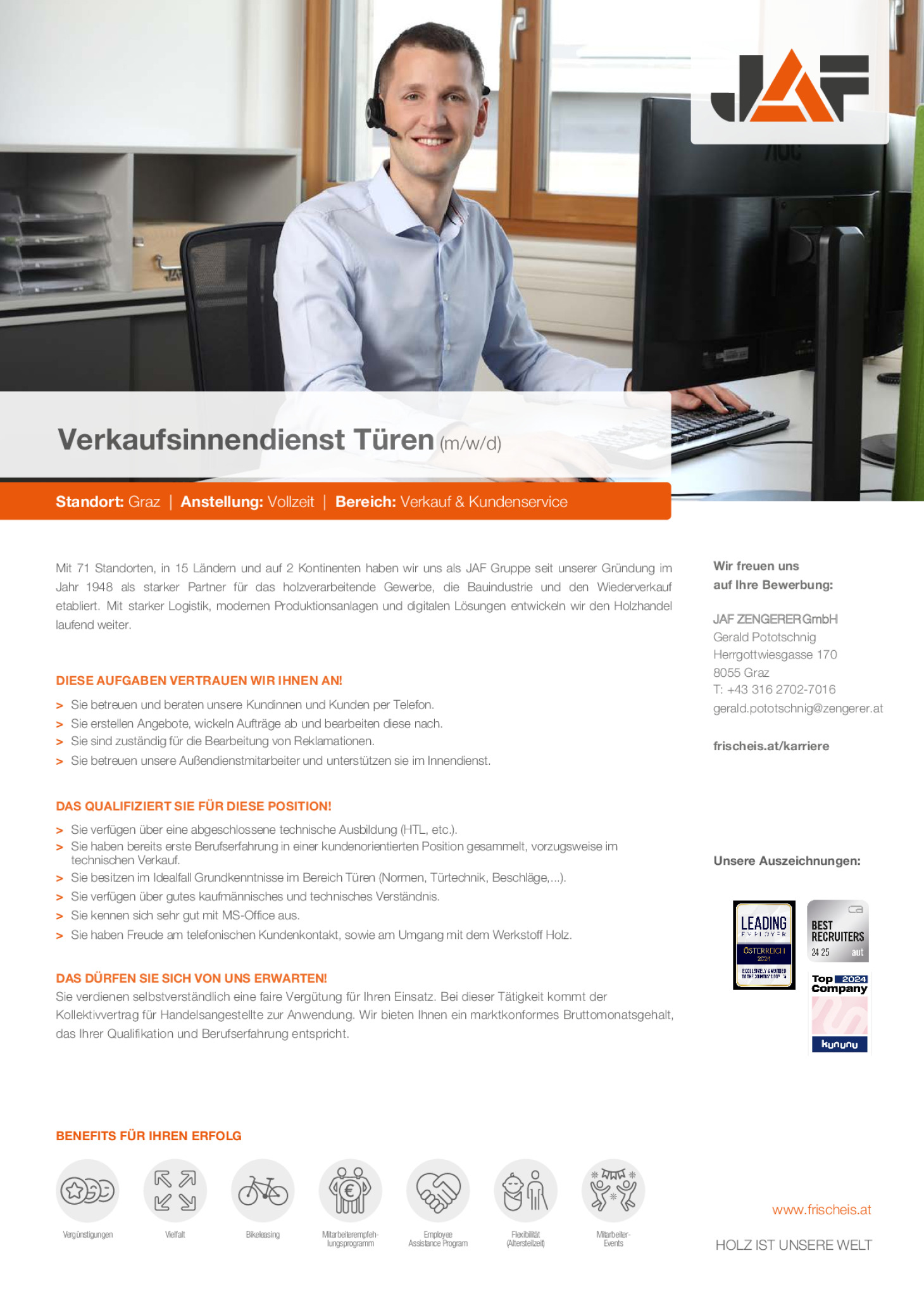 Verkaufsinnendienst Türen (m/w/d)