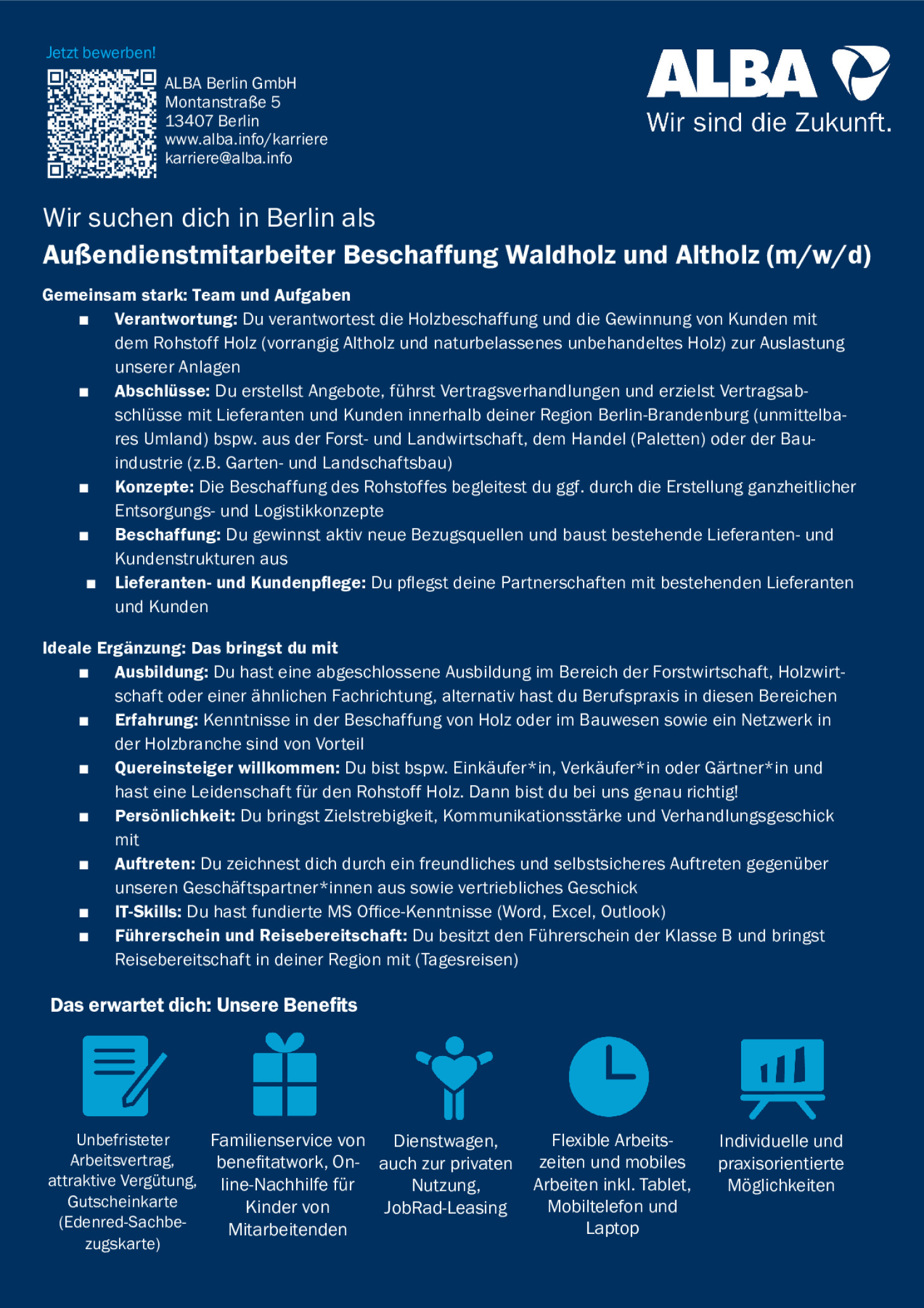 Außendienstmitarbeiter Beschaffung Waldholz und Altholz (m/w/d)