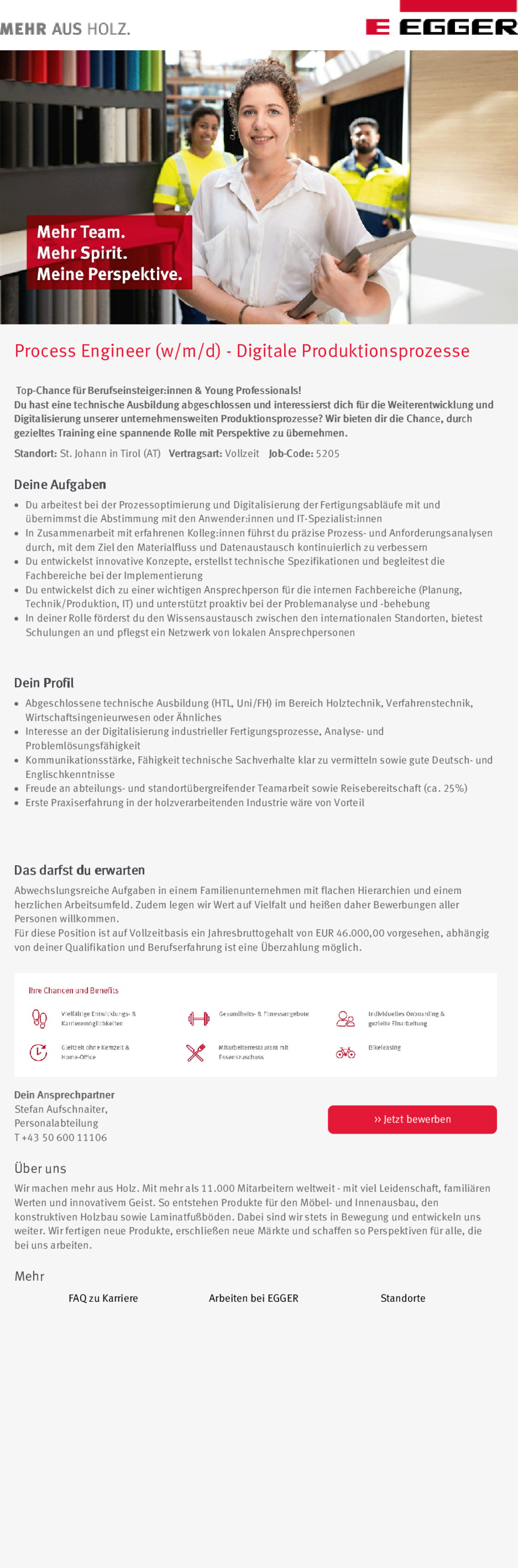 Process Engineer (w/m/d) - Digitale Produktionsprozesse