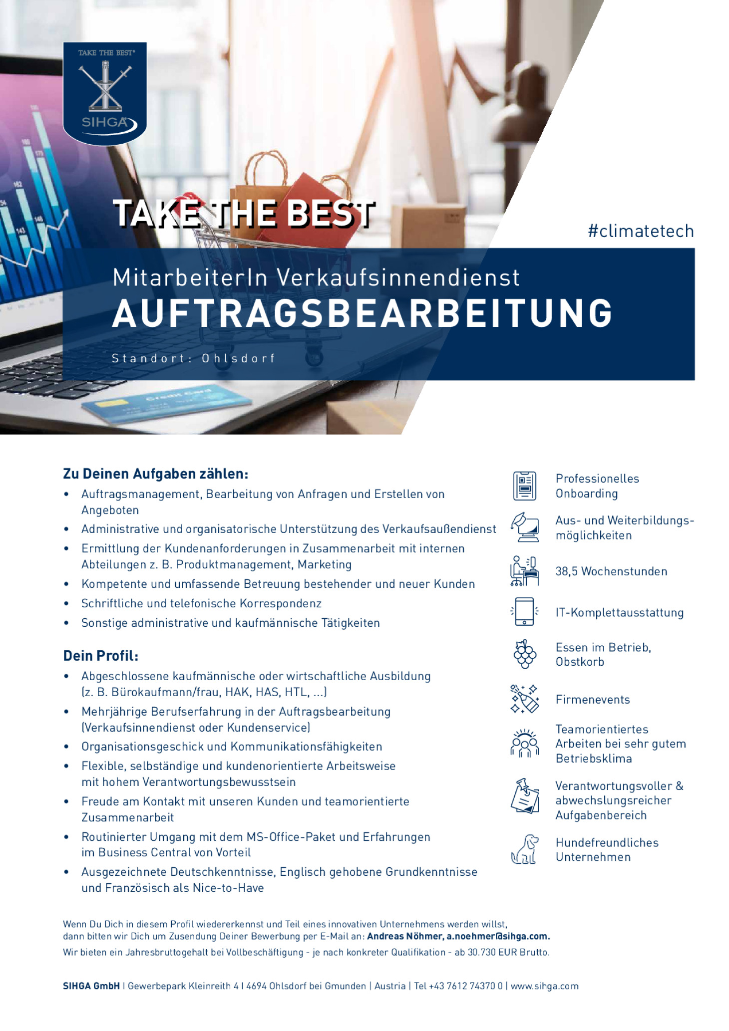 Mitarbeiter:in Verkaufsinnendienst (m/w/d)