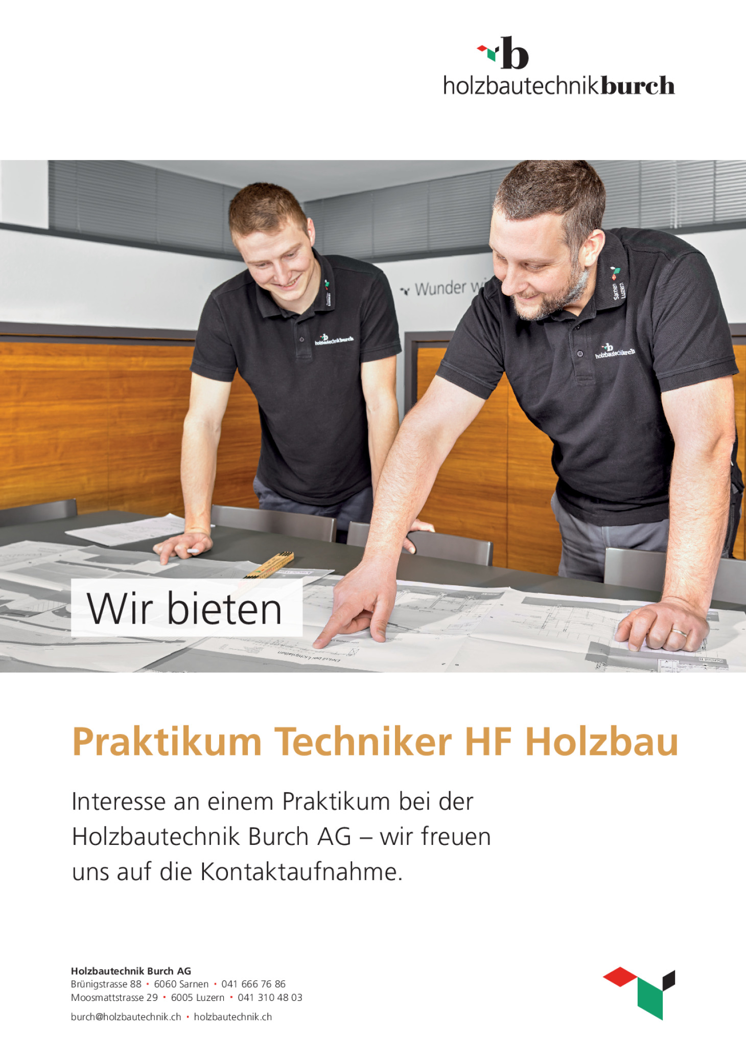 Praktikum Techniker HF Holzbau